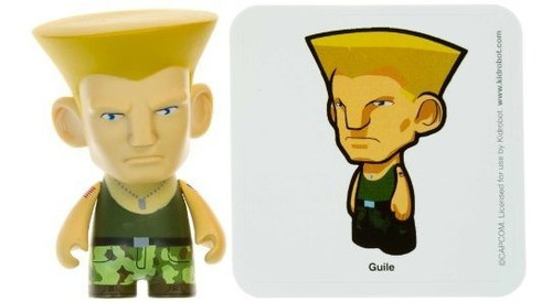 Guile 1: Street Fighter X Kidrobot Serie De Minifiguras De 3