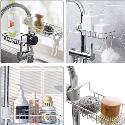 Imagen 7 de 8 de Organizador Cocina Soporte Esponja Multiuso