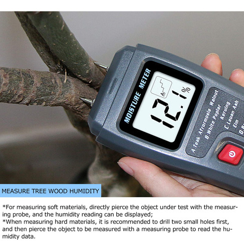 Tester De Humedad Digital Led Wood Meter Modelo Portátil