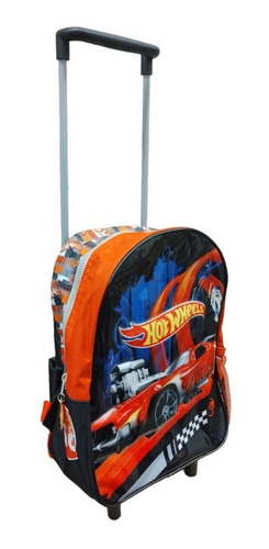 Mochila Carrito Hot Wheels Escolar Infantil 12 PuLG Wabro