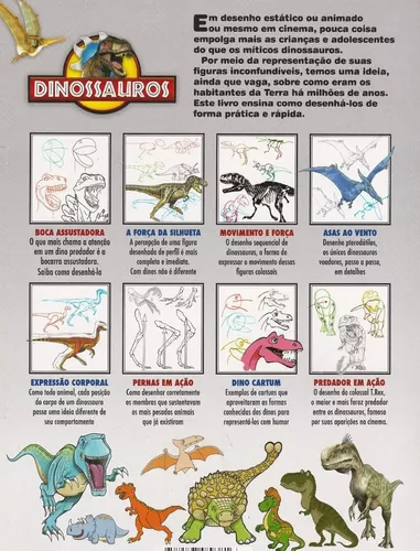 Como desenhar DINOSSAUROS - Como desenhar - Desenho para crianças 