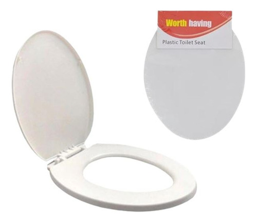 Asiento Y Tapa De Cierre Lento Wc Inodoro Baño Color Blanco
