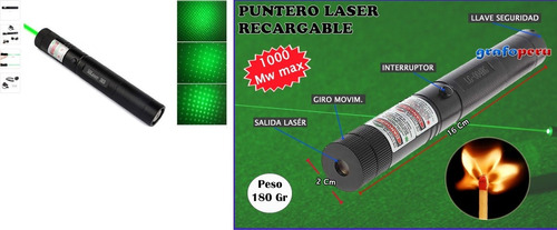 Puntero Laser De Luz De Largo Alcance, Visible  10000mw