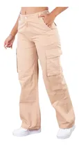 Comprar Pantalones Cargo Con Regulador Para Dama Jeans Tafeta