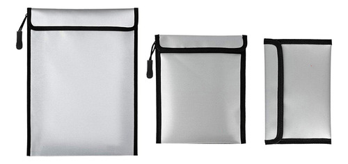 Bolsa Ignífuga, Impermeable, Para Billetes, Paquete De 3, Ca