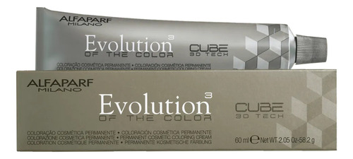 Coloração Evolution Color Alfaparf - Todas As Cores Tom 7.1 Louro Médio Cinza