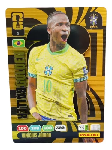 Card Golden Baller Copa Do Mundo 2026 Vinicius Júnior Panini