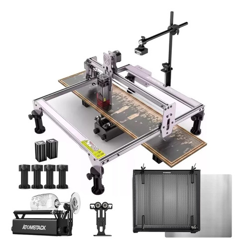 Grabador Láser Atomstack A5 Pro+kit De Rodillos+panel+cámara