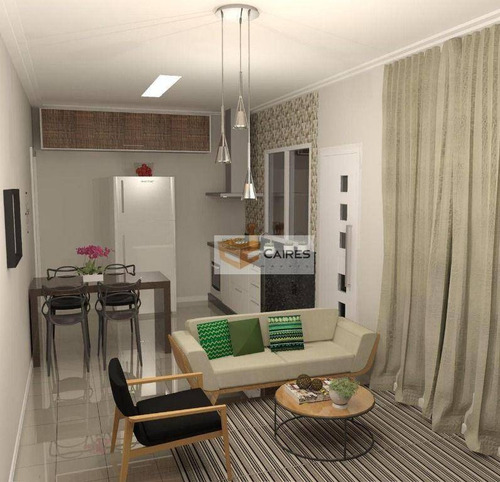 Imagem 2 de 8 de Casa Com 2 Dormitórios À Venda, 59 M² Por R$ 273.000,00 - Cidade Satélite Íris - Campinas/sp - Ca3256