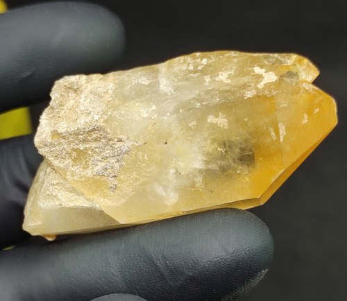Cuarzo Limon - Amarillo Gemelo Tantrico - Lemuriano 5.7cm50g