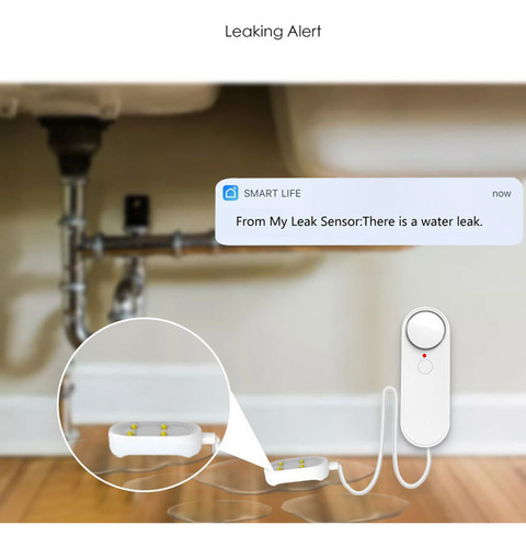 Sensor De Fugas De Agua, Wifi, Nivel De Fuga, Detector De Al