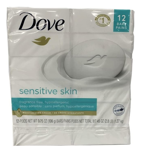 Dove Beauty Bar Piel Sensible 3.17 Oz, 3 Barras (paquete De.