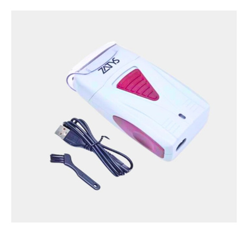 Afeitadora Eléctrica Hombre Shaver Portatil Usb Simil Kemei Color Gris
