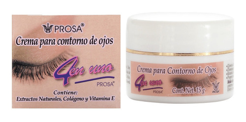 Crema Para Contorno De Ojos Con Vitamina E Y Colágeno Prosa