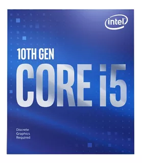 Procesador gamer Intel Core i5-10400F BX8070110400F de 6 núcleos y 4.3GHz de frecuencia con gráfica integrada