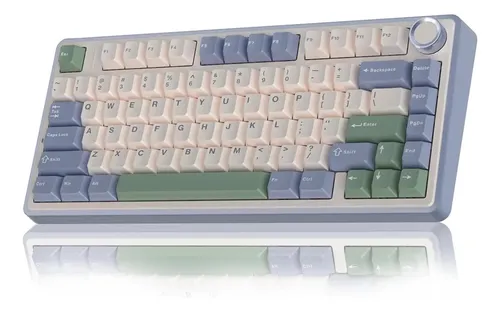 Teclado Mecânico Aula F75 Sem fio Tri-Mode 2.4ghz/Bluetooth/Usb-C