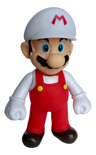 Figura De Mario Bros Fuego, 10cm, Pvc, C/u