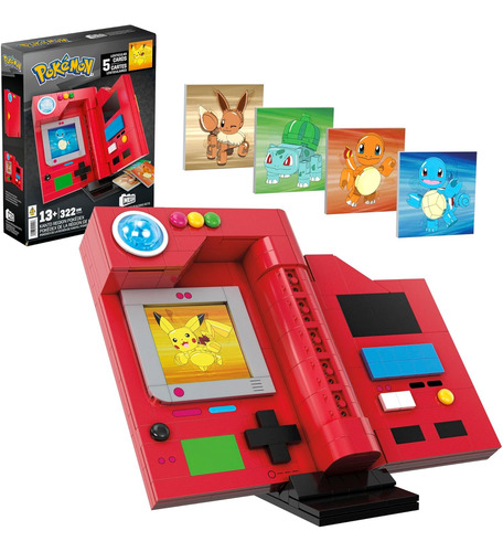 Juego De Juguetes De Construcción Mega Pokémon, Pokédex D...
