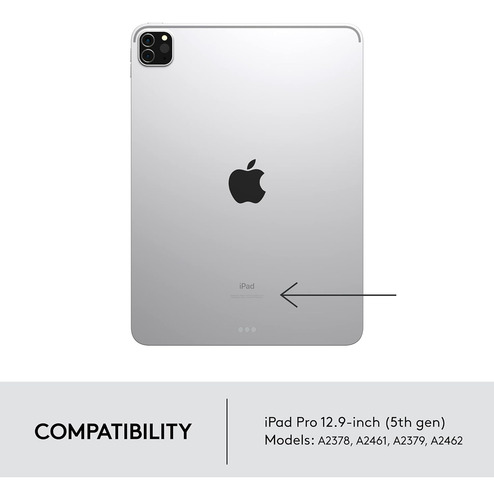 Logitech Combo Touch iPad Pro 12,9 Pulgadas (5ª Generació...