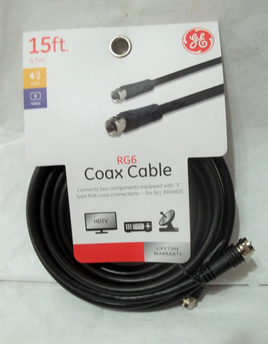 Cable Coaxial Rg6 Ge (precio X 4.5 Metros)