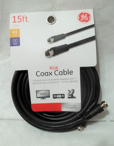 Cable Coaxial Rg6 Ge (precio X 4.5 Metros) 