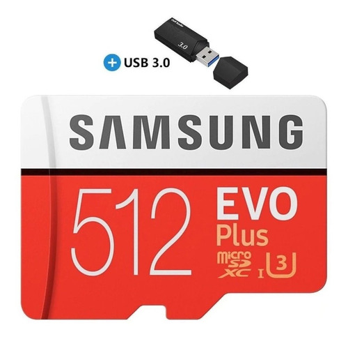 Cartão Micro Sd Samsung Evo 512gb Sdxc Memoria Gopro Hero 7 