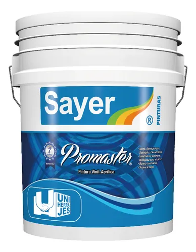comprar Pinturavinilica Lavable Promaster Sayer19l Color Bco.satinad