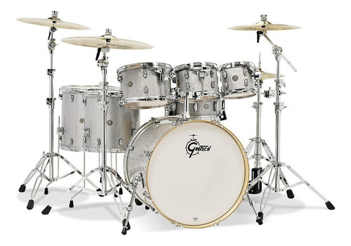 Bateria Gretsch Catalina Maple Cm1 E826p Com Ferragem 826p Cor Ss