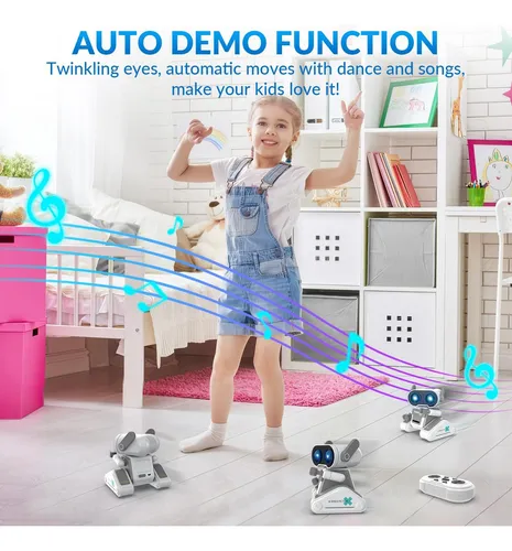 Rc Robot Juguetes Para Niños, Control Remoto Recargable R...