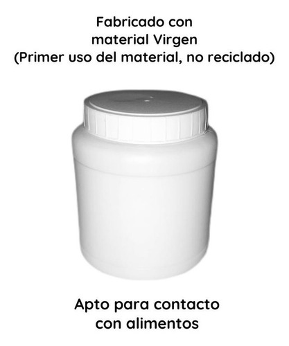 Potes Plasticos 250 Cc Pead Blanco X 80 Un.