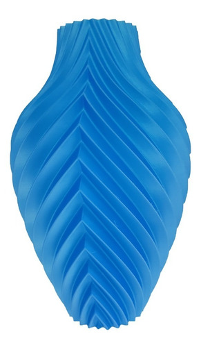 Vaso Decorativo Impressão 3d Azul Silk 15cm Vd0001