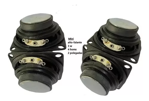 KIT 2 Mini Alto-Falantes 5W 4 Ohms 2 Polegadas