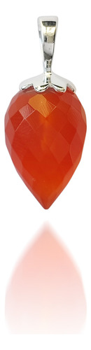 Colgante Péndulo Cornalina Plata Fina 925