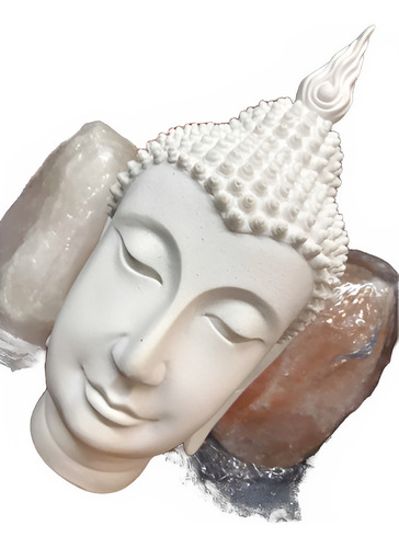 Cabeza De Buda, Meditación, Mantra. Blanco