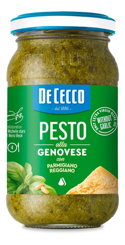 Imagen 1 de 1 de Pesto Genovese De Cecco 190 Gr.