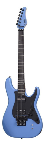 Guitarra Eléctrica Schecter Sun Valley Super Shredder Fr S De Caoba Riviera Blue Con Diapasón De Ébano