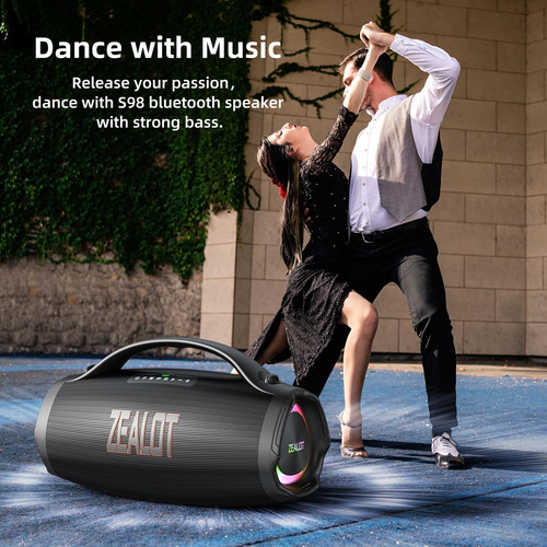 Altavoz De Altavoz Big Bluetooth De Zealot Big Bluetooth Con