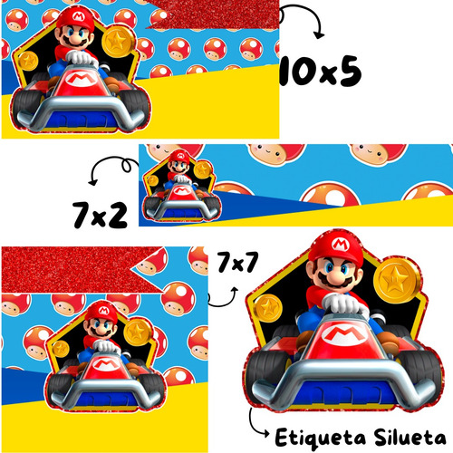 Kit Imprimible Etiquetas Escolares Mario Bros 1ra Opcion Pdf