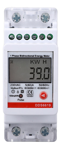 Medidor De Energía Rs485 Medición Bidireccional Monofásica 2