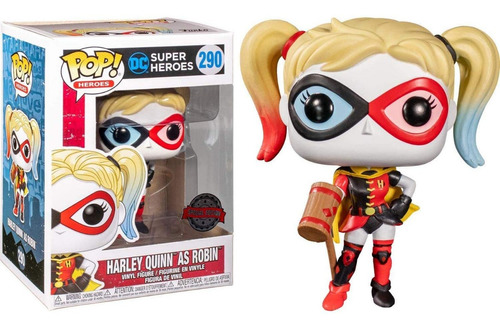 Funko Pop Heroes #290 Harley Quinn As Robin - Exclusive !!