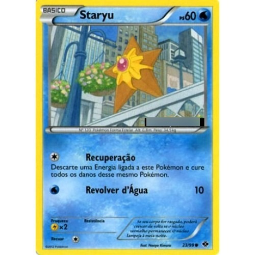 2x Staryu - Pokémon Água Comum - 23/99 - Pokemon Card Game