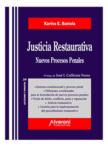Justicia Restaurativa - Battola, Karina E
