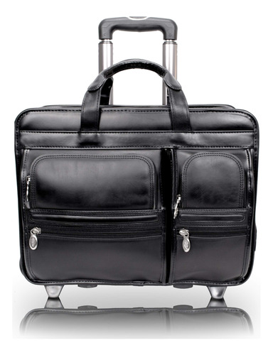 Mckleinusa Clinton Negro Maletin Para Portatil Rueda Talla