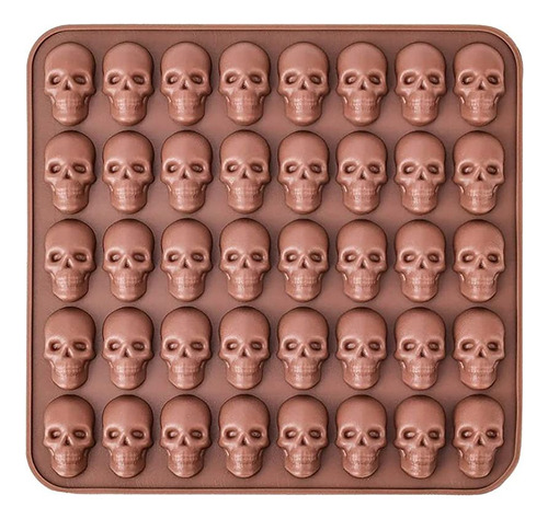 Molde De Silicona Skull Gummies Para Pudín De Halloween, Cho