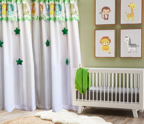 Cortinas Infantiles Niños Bebes Paño  Largo Premium