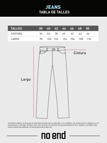 Imagen 4 de 4 de Jean Chupin Azul Localizado Bigotes Hombre No End 35385