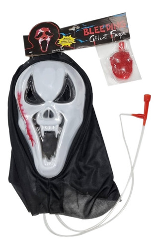 Mascara Scream + Sangre Scary Movie Lengua Disfraz Hallowe