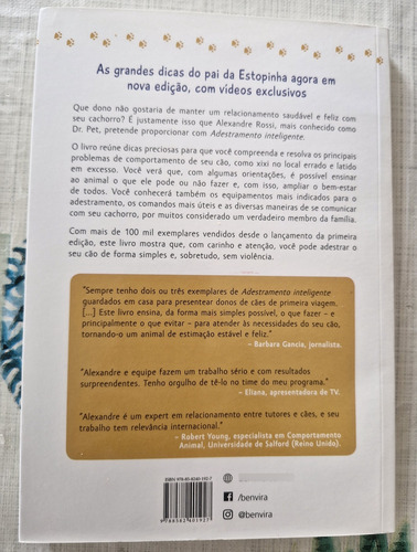 Livro Adestramento Inteligente - Como Treinar Seu Cão E Resolver Problemas De Comportamento (Usado)
