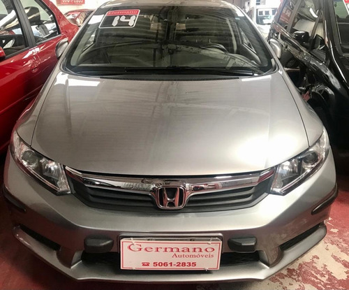 Honda Civic 2014 1.8 Lxs Flex Aut. 4p Prata 2014