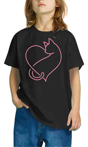 Camiseta Estampada Para El Día De San Valentín Para Niños Y